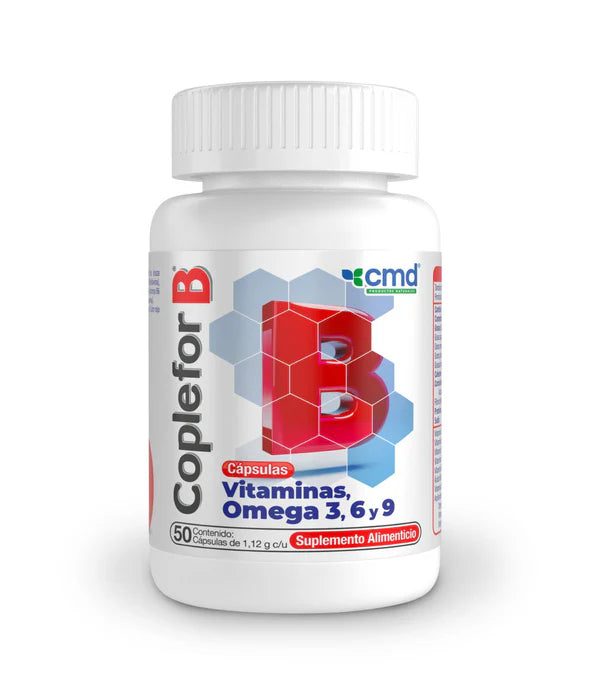 COPLEFOR B | Omega 3, 6 y 9, Complejo B | 50 Cápsulas.