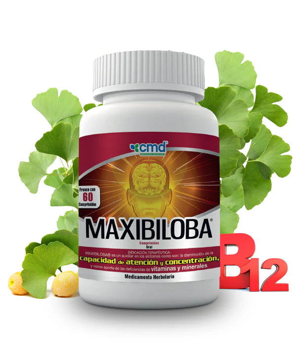 MAXIBILOBA | Ginkgo Biloba | 60 Comprimidos.