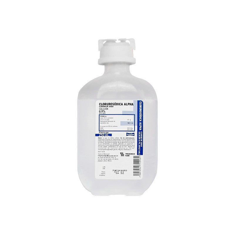CLORUROSÓDICA ALPHA Sol. Iny. 0.9% Fco. 100 ML.